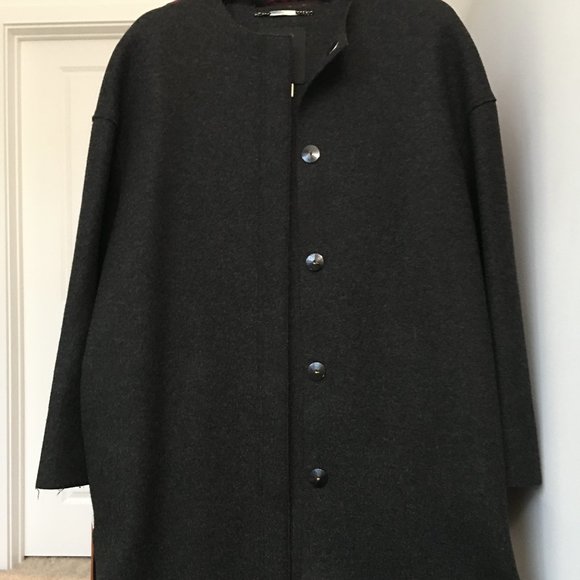 Les Copains BVM Spa designer 100% Virgin Wool Coat size 38 - Picture 5 of 16